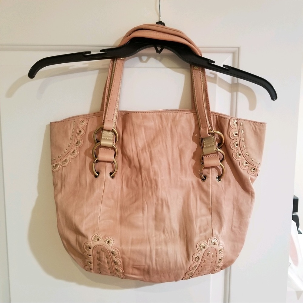 Sabrina Scala Satchel Leather Handbag - Picture 12 of 13